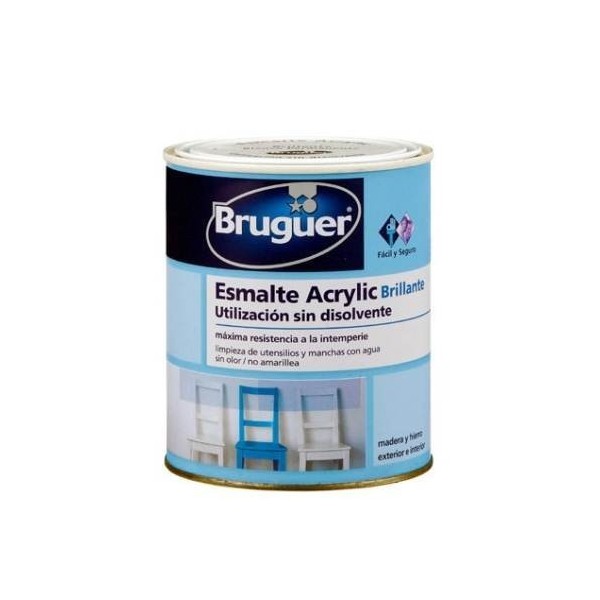 ESMALTE ACRIL BRI. 750 ML NE INT/EXT S/OLOR BRUGUE