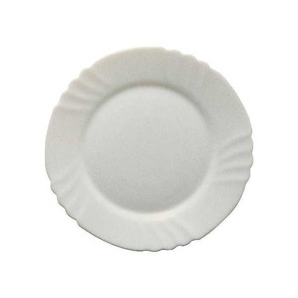 PLATO MESA LLANO 25,5CM BL CRIST BORMIOLI