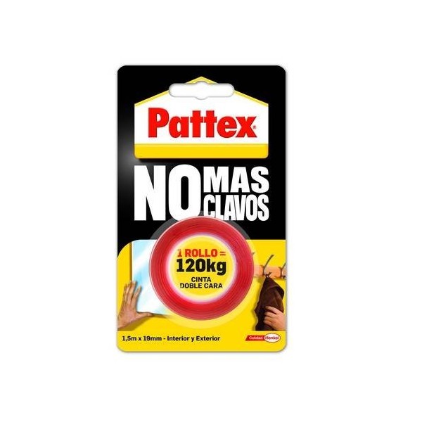 PATTEX NO MAS CLAVOS CINTA DOBLE CARA 1.5MTRS