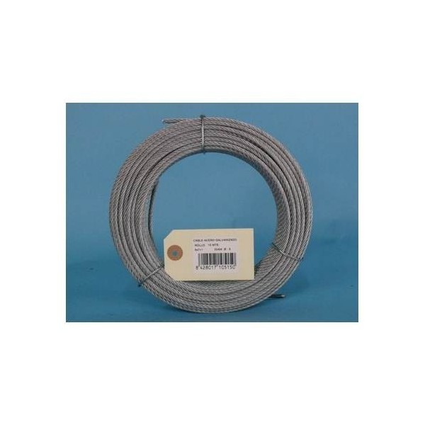 CABLE ACERO GALV 6X7+1 5MM CURSOL 15 MT