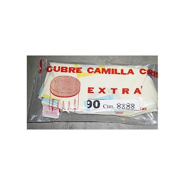 CUBRE CAMILLA MESA 100CM SEMIHULE ESTAMPADO PL TEP