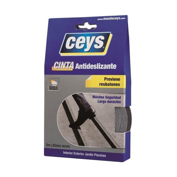 ANTIDESLIZANTE BAÑERA TIRAS 2,5CMX25MM 8PZ BL CEY