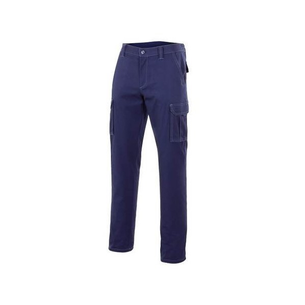 PANTALON TRABAJO T46 ELAST. TERGAL AZ/MAR MLTIBOL