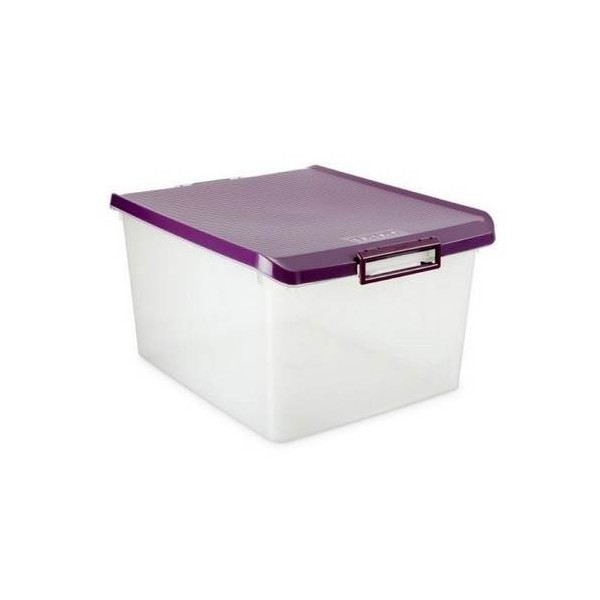 CAJA ORDEN MULTI 26,5X33,5X47,5CM 35LT PL MOR TATA