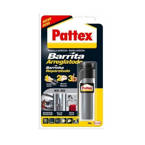 PATTEX BARRITA ARREGLATODO ESPECIAL METAL 48G