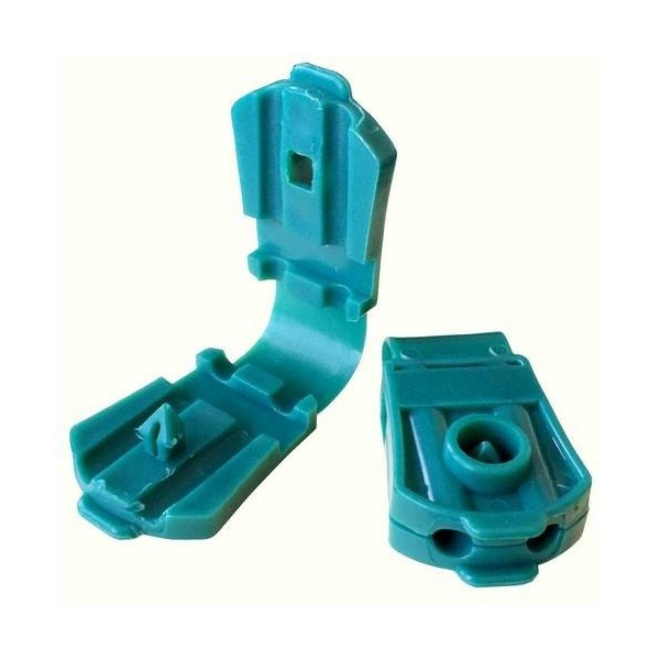 Clip Sujecion Malla Ocultacion Verde 10U Blist