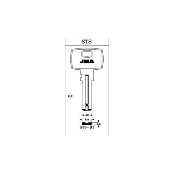 LLAVE PUNTOS EN BRUTO JMA ALPACA STS-B1