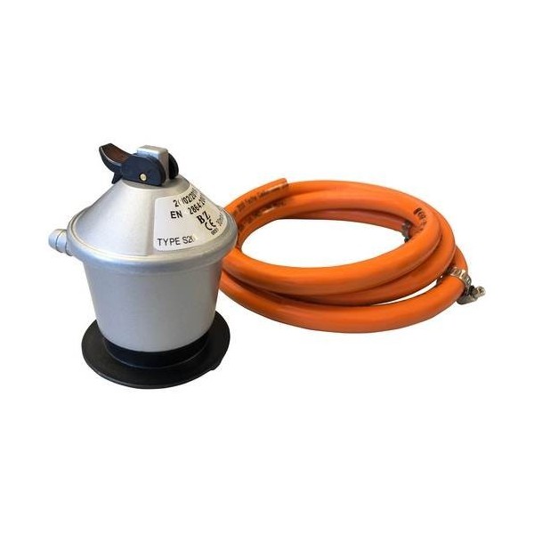 Kit Regulador Gas Domestico+1,5M Manguera C/Abr