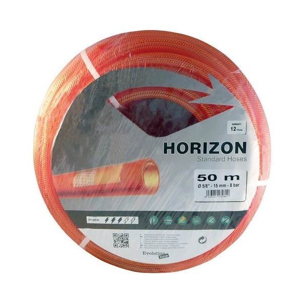 Manguera Horizon Tricotada Roja 15X50Mts