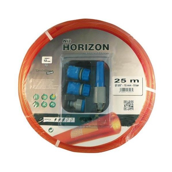 Kit Manguera Horizon Tricotada Roja 15X20Mts C