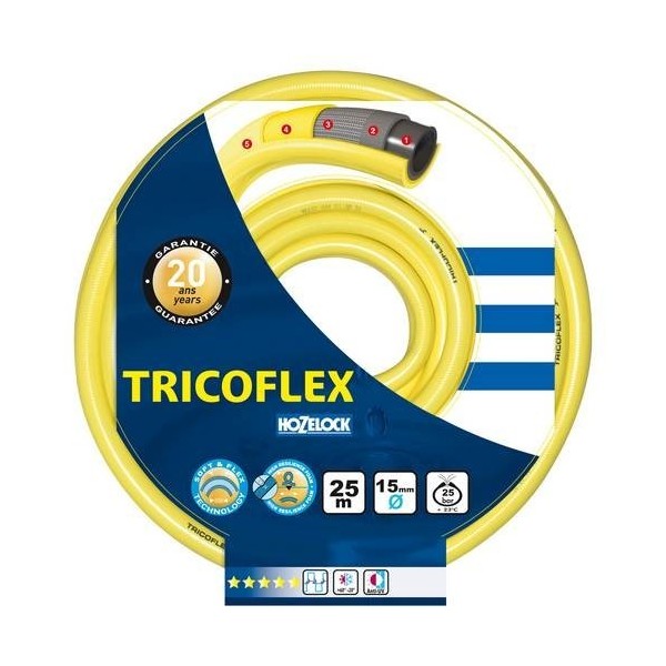 MANGUERA TRICOFLEX AMARILLA 19 MM R.50 MT