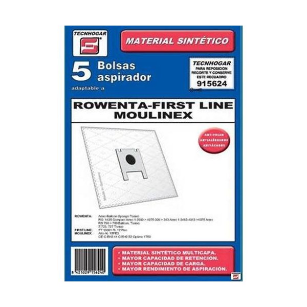 BOLSA ASPIRADOR PAPEL ROWENTA-MOLINEX 915624 THOGA