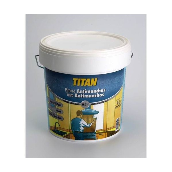 PINTURA ANTIMANCHAS 750 ML BL MATE AGUA TITAN