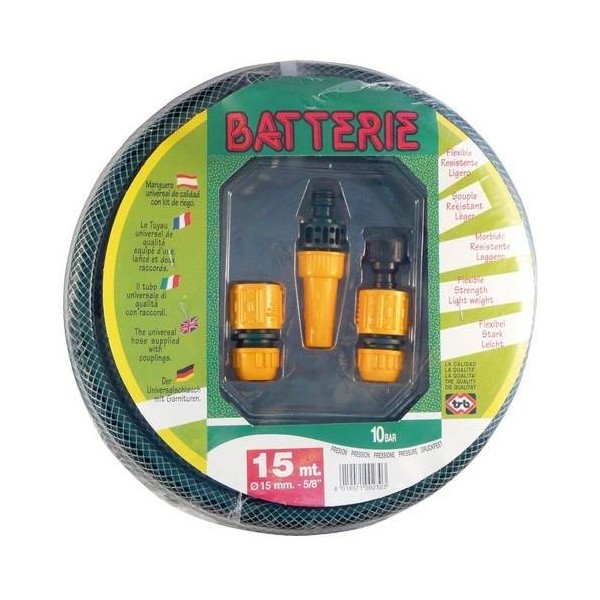 Kit Manguera Batterie 25 Mt Verde C-Acc.