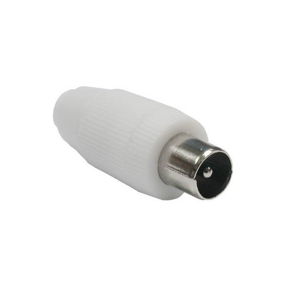 CONECTOR ANTENA COAXIAL MACHO RECTO PVC AXIL