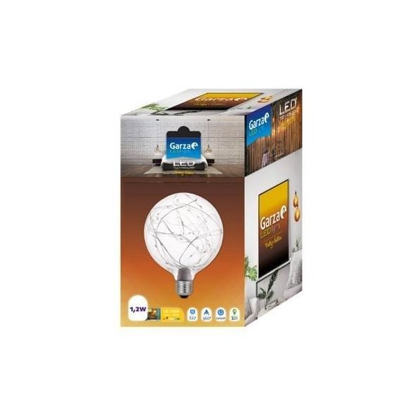 LAMPARA ILUMIN LED GLOBO FILAMENTO E27 1,2W 2700K