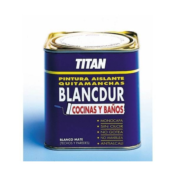 PINTURA AISL. QUITAM 750 ML BL MATE CO/BAÑ BLANCD