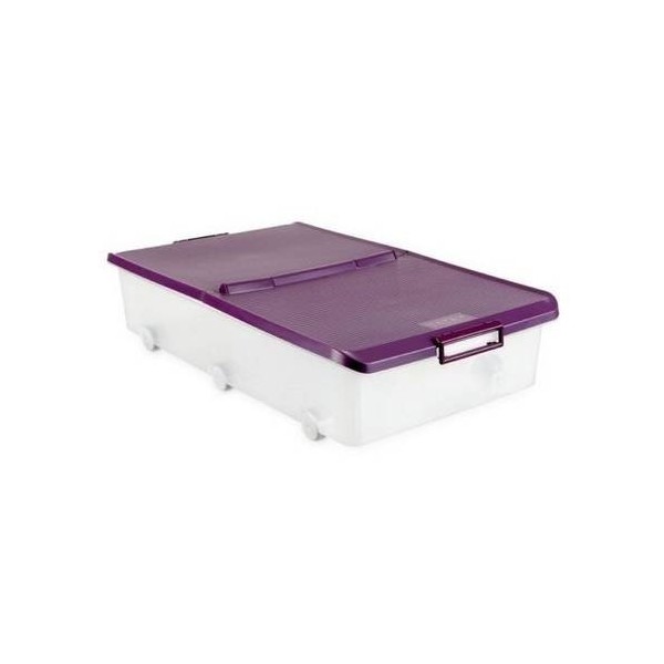 CAJA ORDEN BAJO CAMA 37X40,5X55CM 63LT C/RDA PL MO