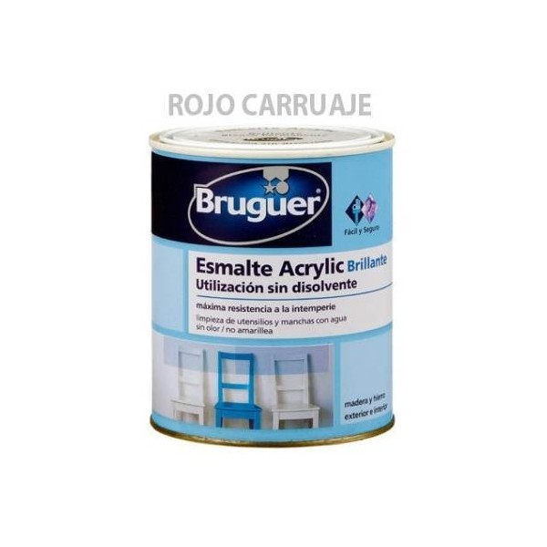 ESMALTE ACRIL BRI. 250 ML RO/CAR INT/EXT S/OLOR BR