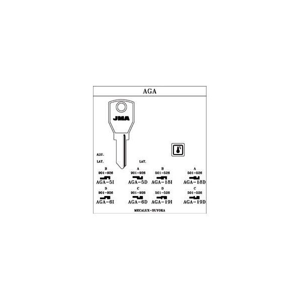 LLAVE CILINDRO EN BRUTO JMA AC AGA-6D