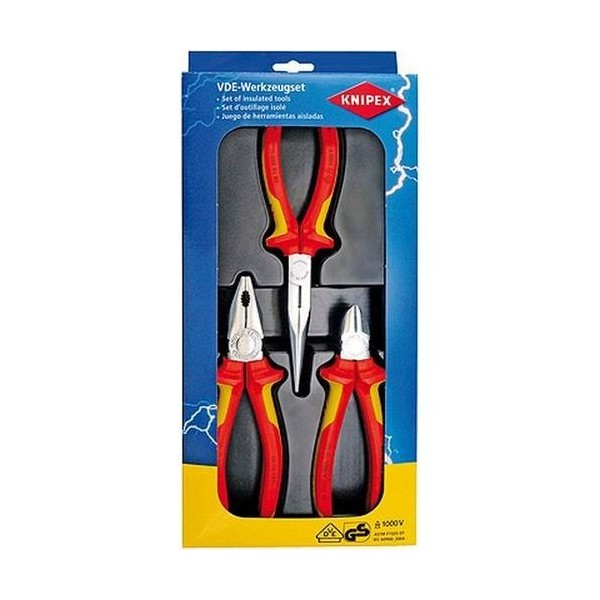 ALICATE ELEC AISL.1000V KNIPEX 3 PZ