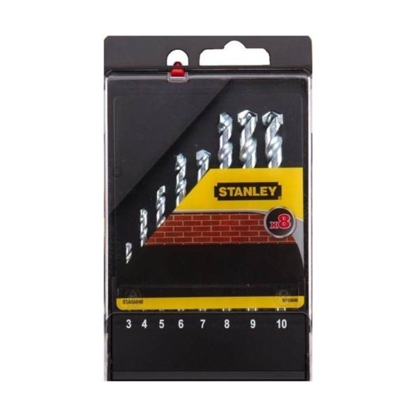 BROCA PIEDRA 03-10MM STANLEY 8 PZ