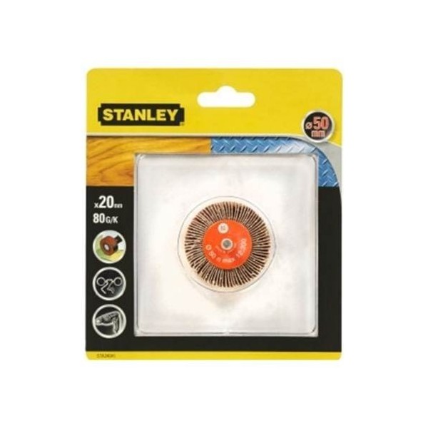 CEPILLO PARA TALADRO HOJAS LIJA 050x020MM GR80 STA