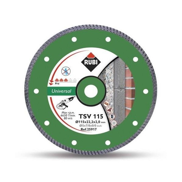 DISCO CORTE G.OBRA 115 MM DIAM BASIC LINE TSV 115