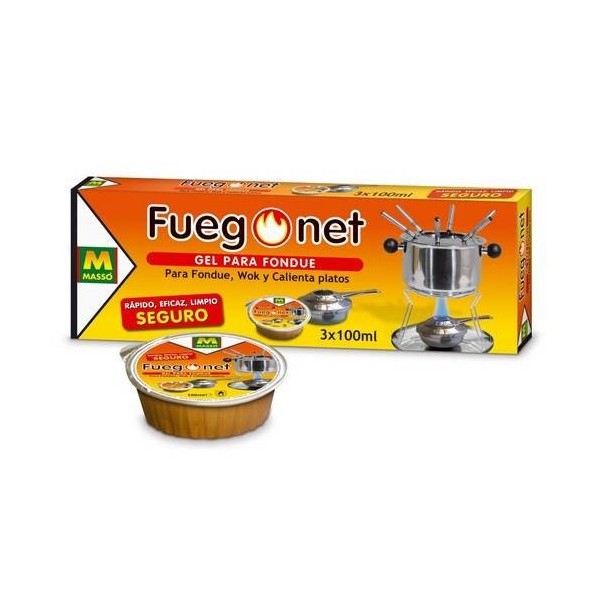 GEL ENCENDEDOR FONDUE FUEGONET 3X100 ML 231112