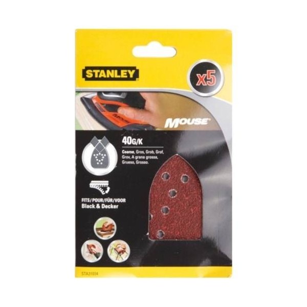 HOJA LIJA STANLEY MOUSE PERFOR. GR40 MA 5 PZ