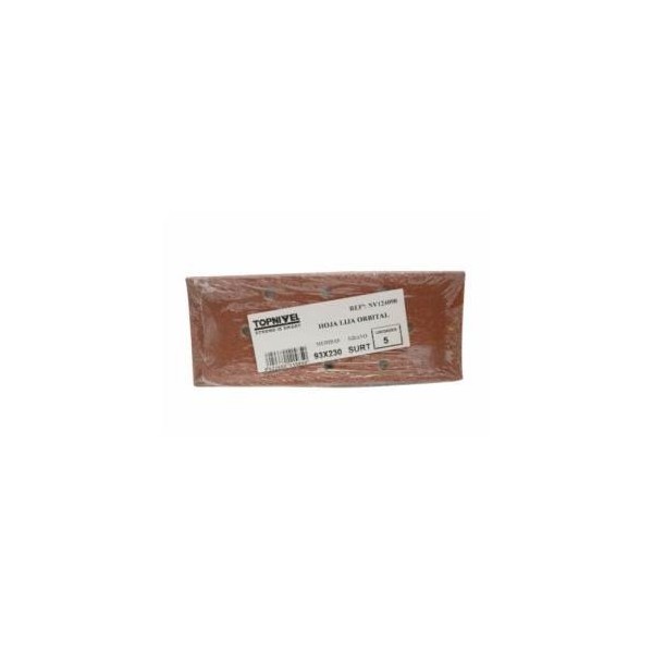 HOJA LIJA NIVEL ORBITAL PERFOR. 093x230MM 2X120GR+