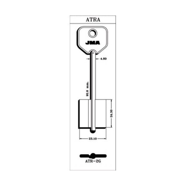 LLAVE DE GORJA EN BRUTO JMA LAT ATR-2G