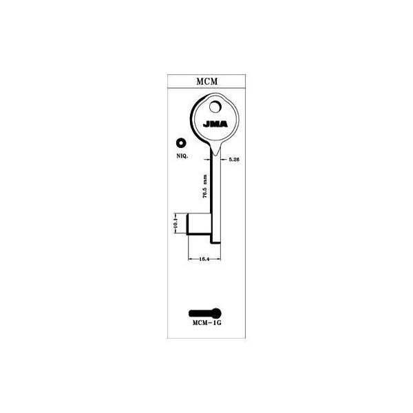 LLAVE LATON JMA MCM-1G NIK