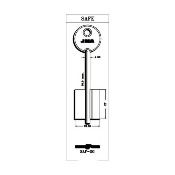 LLAVE DE GORJA EN BRUTO JMA LAT SAF-2G