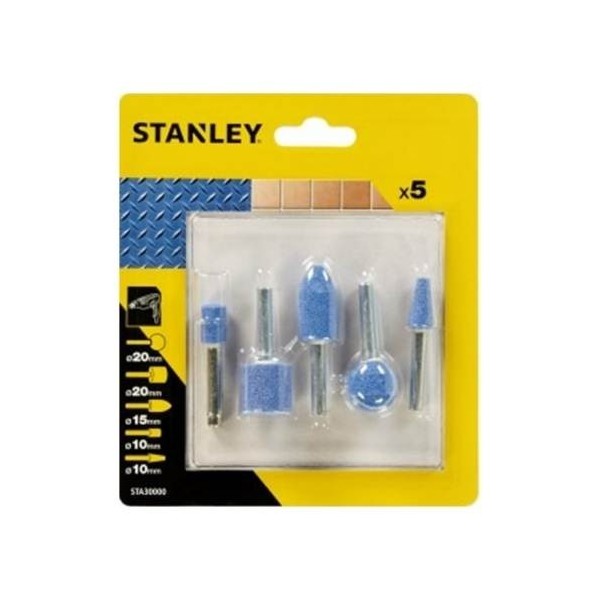 MUELA HTA.ELEC ABR EJE 3MM VARIADAS STANLEY 4 PZ