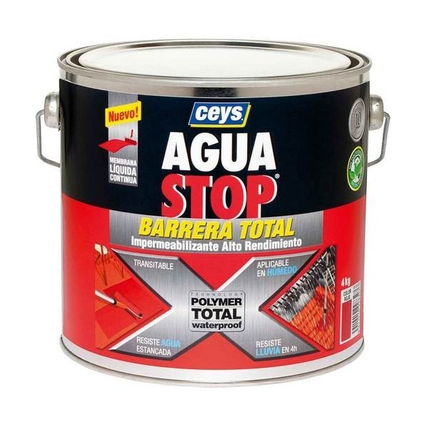 PINTURA IMPERM. LIQ 4 KG GR POLIMERO AGUASTOP CEYS