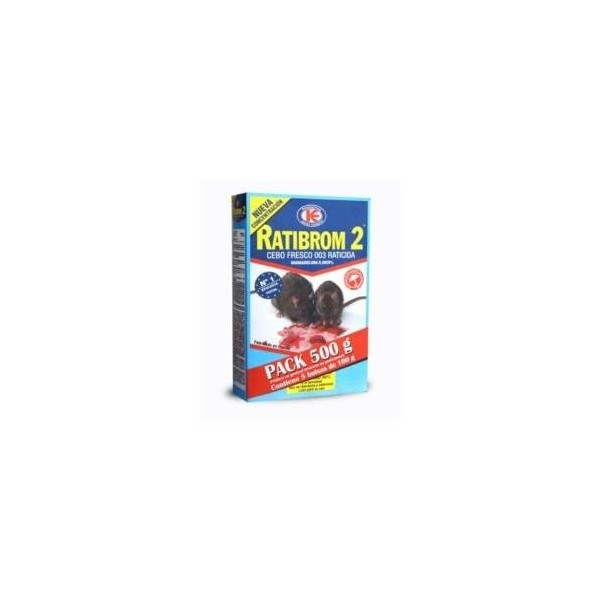 RATICIDA CEBO FRESCO RATIBROM-2 D01.369 500 GR