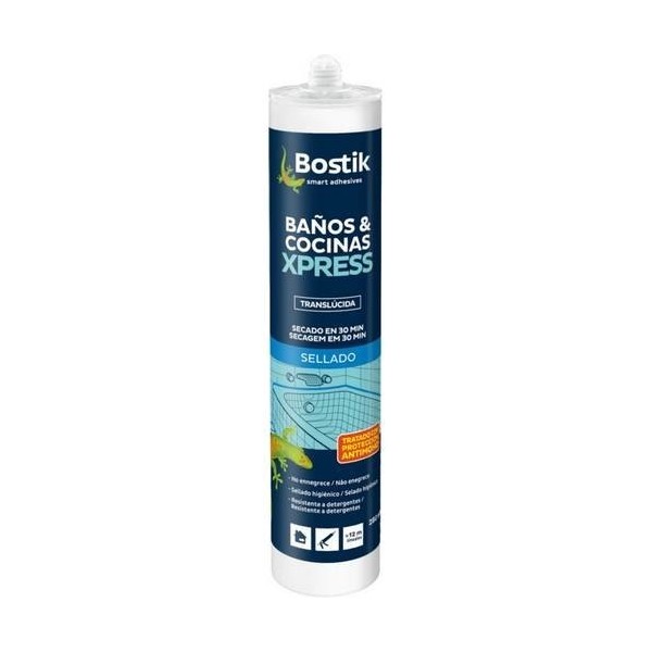 SILICONA ACIDA CO/BAÑ 280 ML TR. A/M S/R BOSTIK