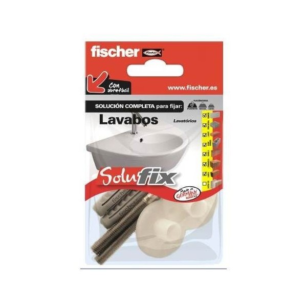 TACO LAV TORN.+SOPORTE NYL SOLUFIX FISCHER