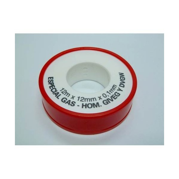 TEFLON FONTAN AL.DENS. 12MMX0,1MMX12MT PARA GAS BL