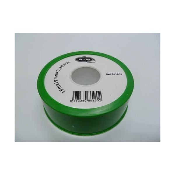 TEFLON FONTAN AL.DENS. 19MMX0,2MMX15MT PTFE BL S&M