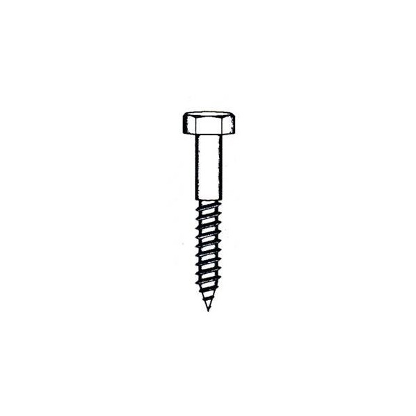 TORNILLO BARRAQUERO 571 08x50MM CINC NIVEL 4 PZ