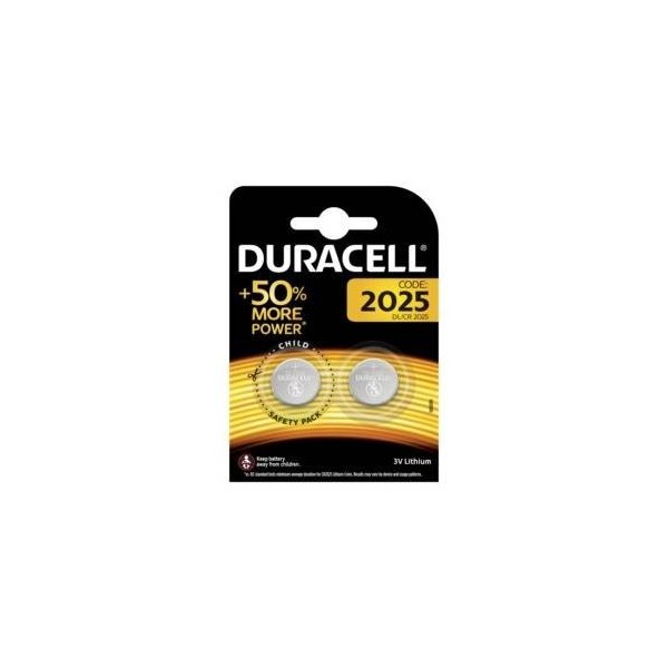 PILA BOTON 2025 DURACELL 2 PZ