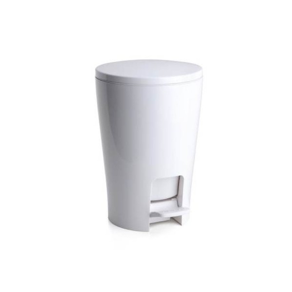 CUBO BAÑO CON PEDAL 5LT CUBETA EXTRAIBLE PL BL TAT