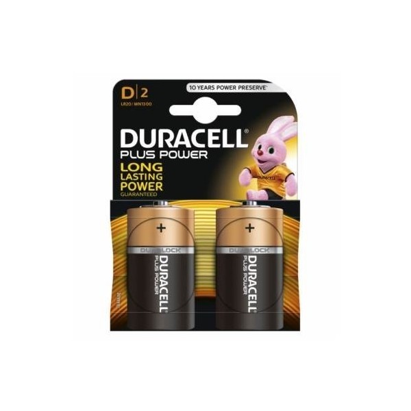 PILA ALC.DURACELL POWER PLUS LR20 (BLS2UNDS)