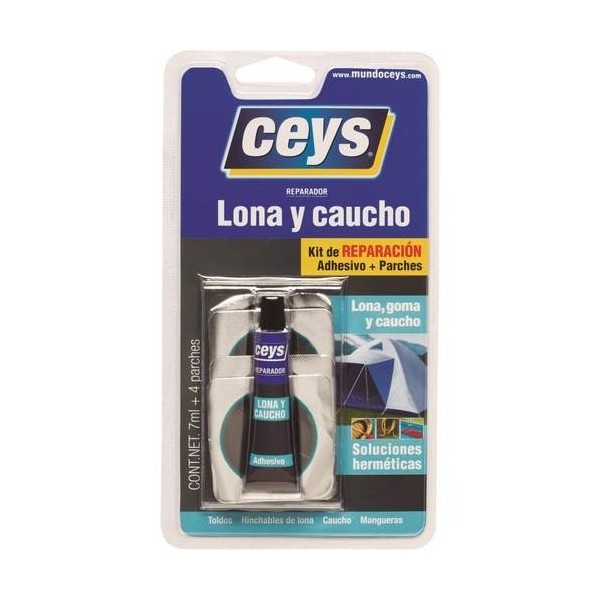 REPARADOR LONA Y CAUCHO 7 ML CON PARCHES CEYS