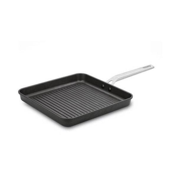 GRILL PLANCHA 28X28CM RAYAS C/M IND AL/FU AIRE VAL