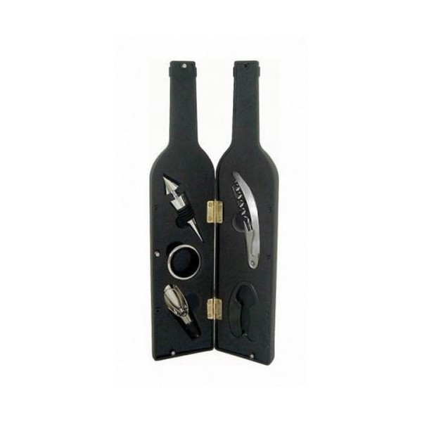 ESTUCHE VINO FORMA BOTELLA SILICONE 5 PZ