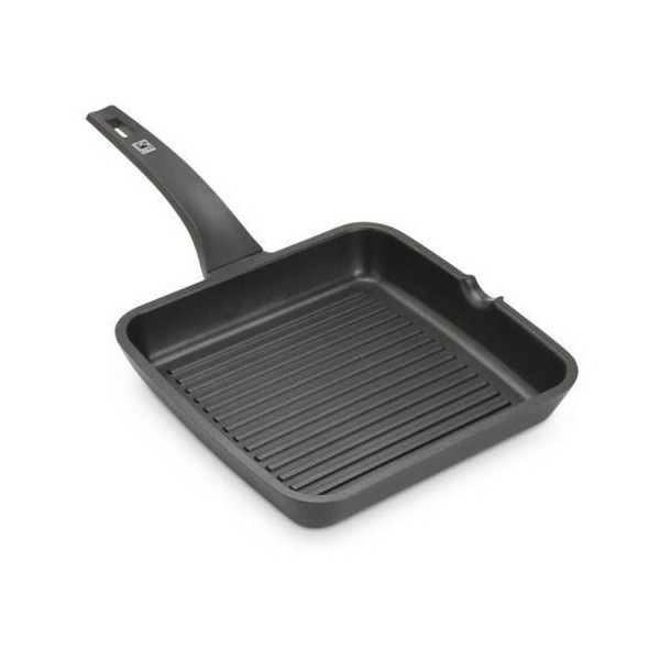 GRILL PLANCHA 28X28CM RAYAS C/M IND AL/FU NAR EFFI