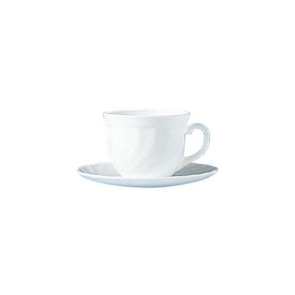 TAZA DESAYUNO C/PLATO 28CL VIDRIO BL MO LUMINARC 4